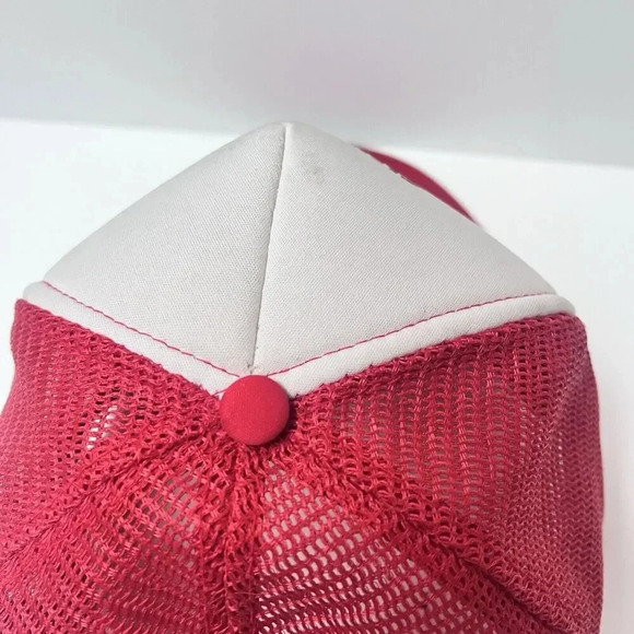 Vtg Glen Canyon Dam Page, AZ Adjustable Snapback Foam Trucker Hat/Cap Red/White - Picture 6 of 16